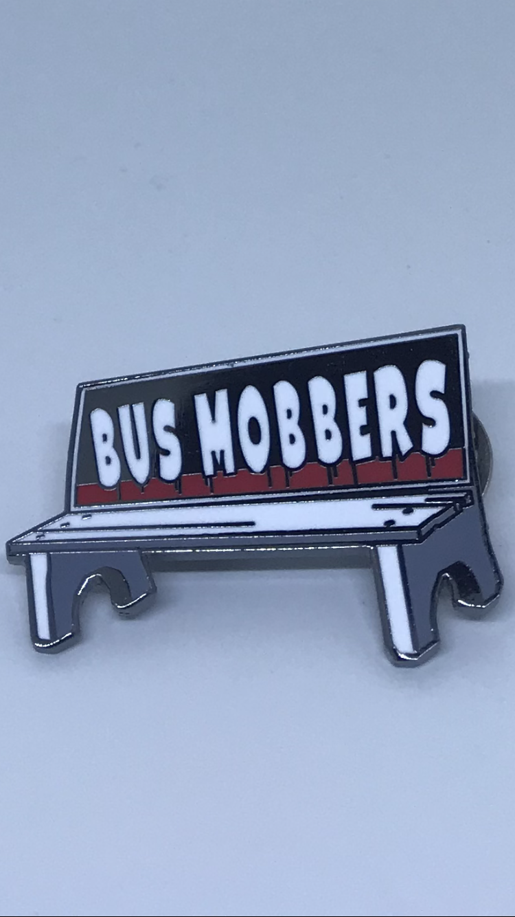 Copy of Bus bench enamel pin
