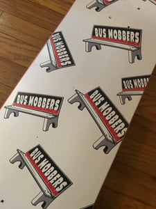 busmobbers logo bus bench deck...